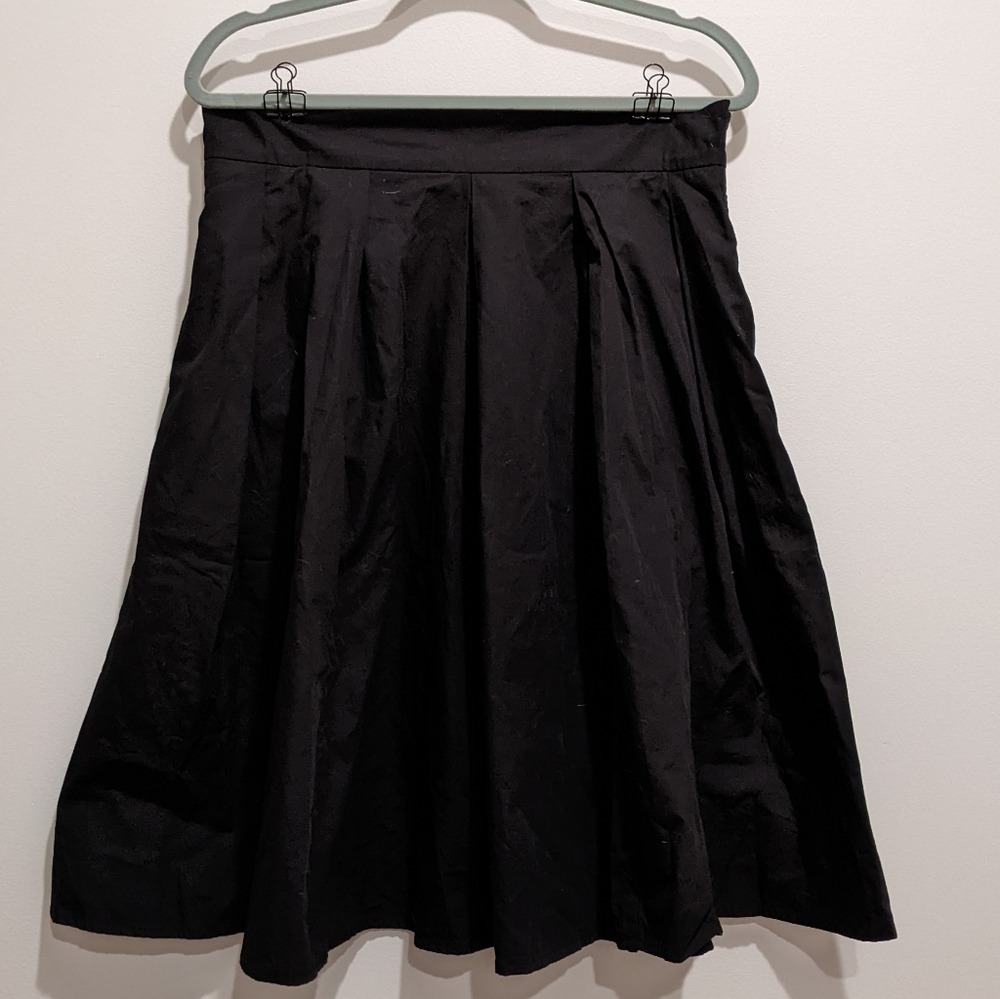 eShakti 16 Black Pleated Skirt